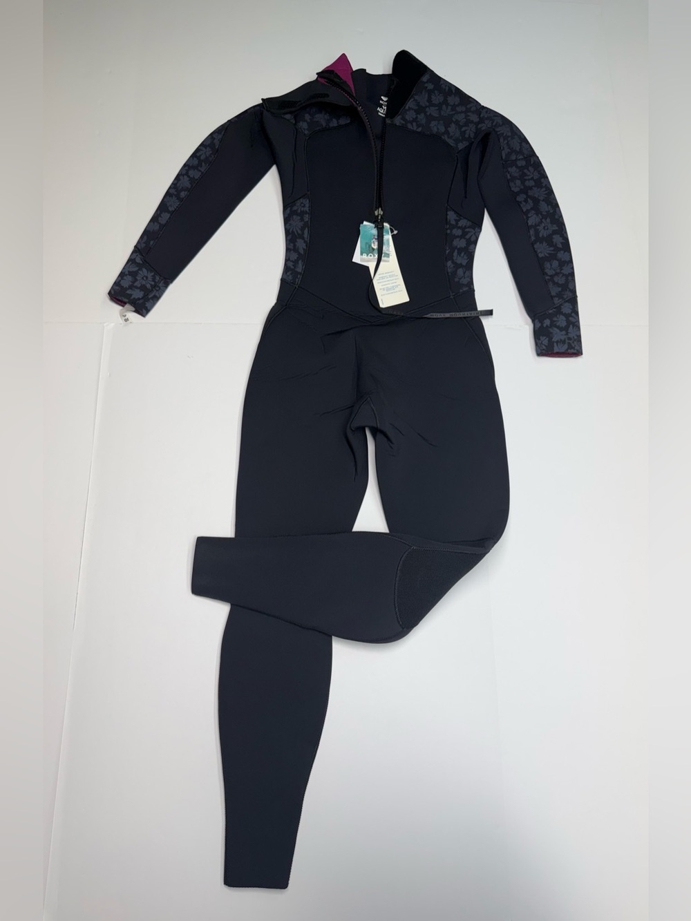 Roxy Wetsuit Swell Series Women’s 10 Zip Black KVJ0 5’6” 5’9” Retail $289 NWT